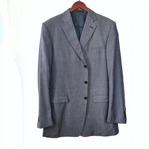 Ermenegildo Zegna Gray Wool Suit Jacket - Size 50 / 40R